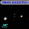 2MASS J11332751-0008208