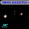 2MASS J11332751-0008352