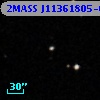 2MASS J11361805-0006366