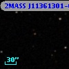 2MASS J11361301-0010249