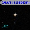 2MASS J11360036-0012143