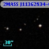2MASS J11362834-0013018