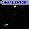 2MASS J11360053-0013034