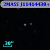 2MASS J11414430+1433536