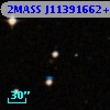 2MASS J11391662+0011485