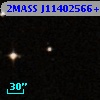 2MASS J11402566+0010391
