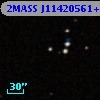 2MASS J11420561+0000409