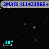 2MASS J11423866+0003539