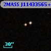 2MASS J11433565+0014383