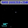 NVSS J115253+250833