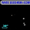 NVSS J115450+120901