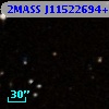 2MASS J11522694+0015486