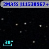 2MASS J11530867+0001302