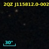 2QZ J115812.0-002250