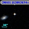 2MASS J12082674+0008337