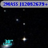 2MASS J12082679+0009338