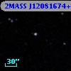 2MASS J12081674+0010397