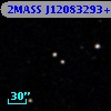 2MASS J12083293+0006190