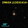 2MASX J12031414-0257116
