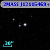 2MASS J12115469+0009002