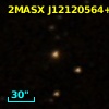 2MASX J12120564+0004054