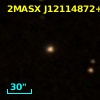 2MASX J12114872+0036531