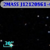 2MASS J12120861-0011240