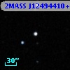2MASS J12494410+2617407