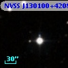 NVSS J130100+420815