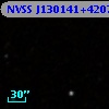 NVSS J130141+420702