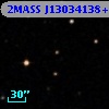 2MASS J13034138+0009209