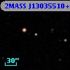 2MASS J13035510+0000584