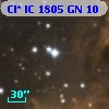 Cl* IC 1805     GN      10