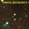 2MASS J02363027+6105138