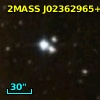 2MASS J02362965+6108198