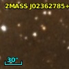 2MASS J02362785+6113542