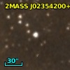 2MASS J02354200+6122378