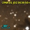 2MASS J02363650+6124394