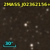 2MASS J02362156+6134083