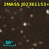 2MASS J02361153+6131265
