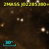 2MASS J02285380+6133320