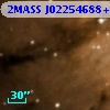 2MASS J02254688+6201089