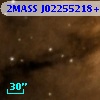 2MASS J02255218+6201286