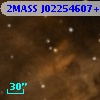 2MASS J02254607+6203445
