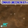 2MASS J02262617+6204467