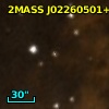 2MASS J02260501+6208317