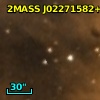 2MASS J02271582+6208458