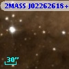2MASS J02262618+6200323