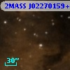 2MASS J02270159+6208036