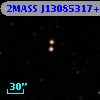 2MASS J13085317+0001076